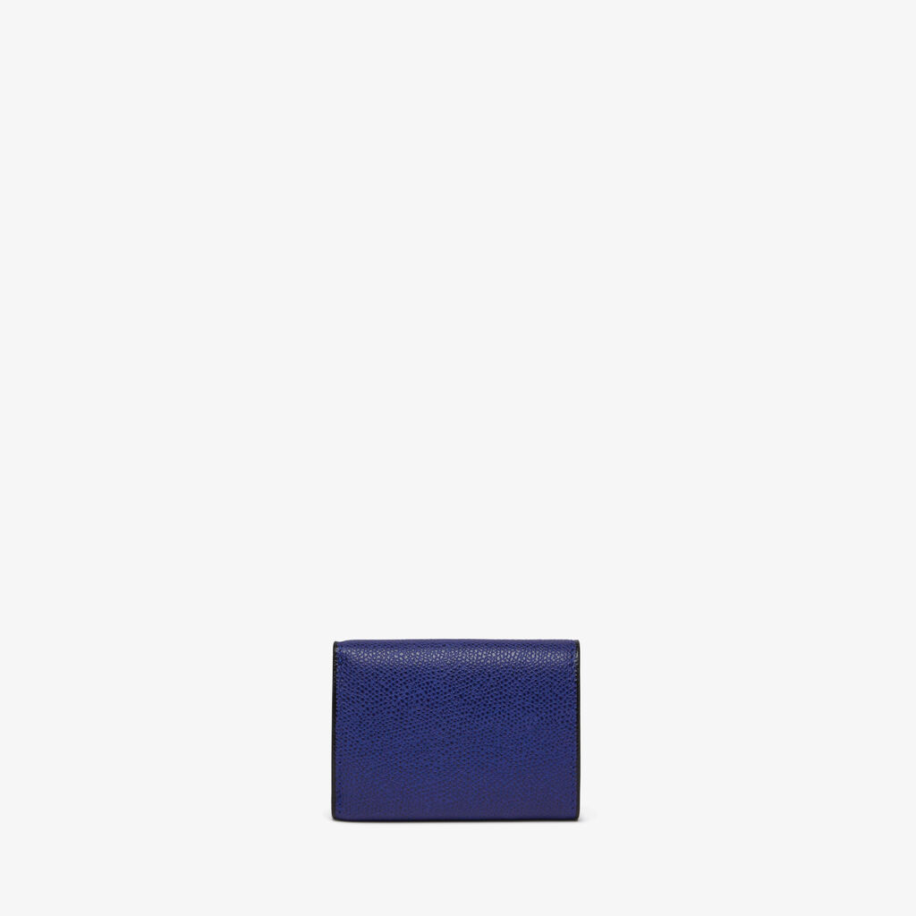 Valextra Portafoglio Compatto da Donna in Pelle Blu | Valextra Saldi