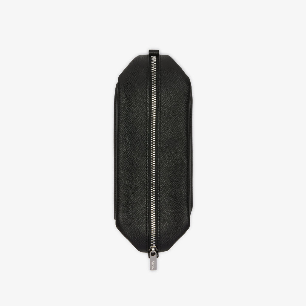 Valextra Pochette da viaggio da Uomo di Lusso in Pelle Nera Vendita Economica