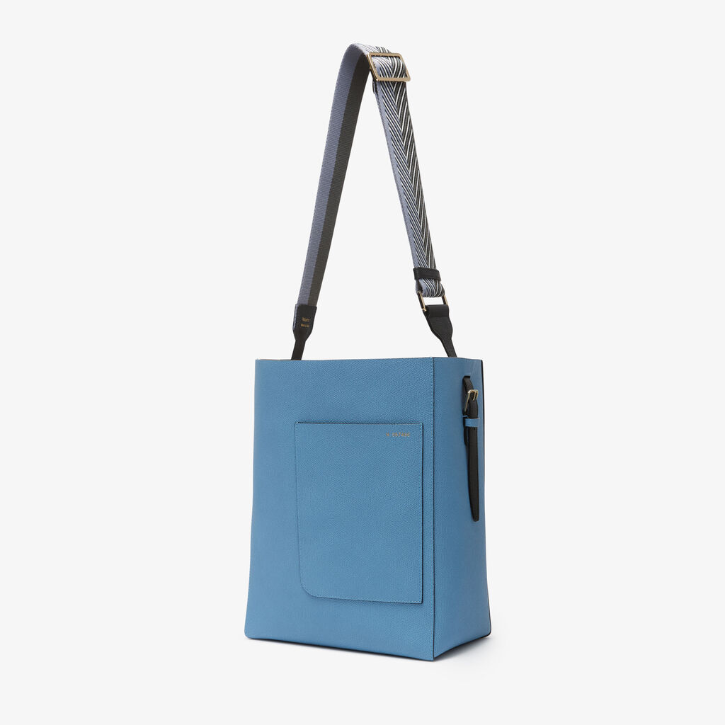 Valextra Tracolla per borsa da Donna Grigia e Nera | Valextra Soft Nuova