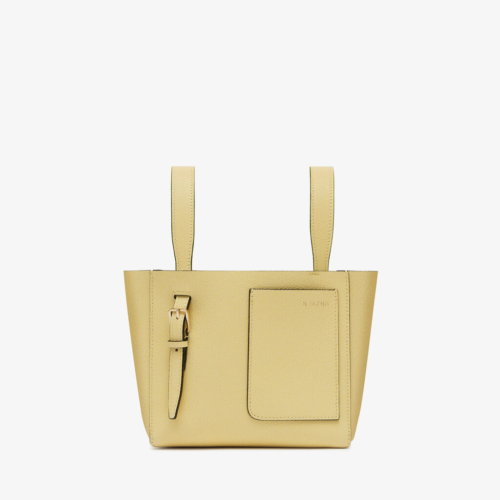 Valextra Borsa a secchiello Donna di Lusso in Pelle Gialla | Valextra Soft