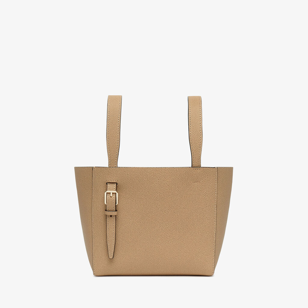 Valextra Borsa a secchiello da Donna di Lusso in Pelle Beige | Valextra Soft Offerta speciale