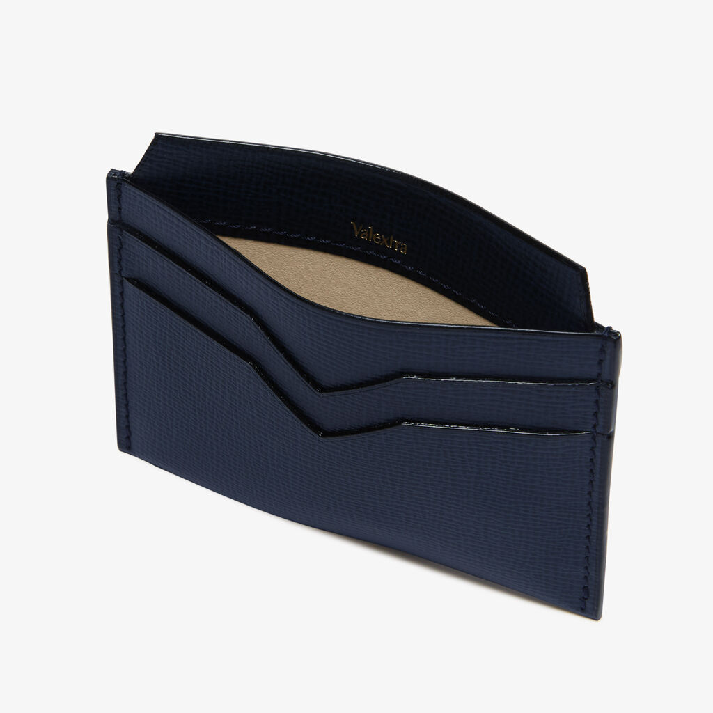 Valextra Portatessere da Donna di Lusso in Pelle Blu | Valextra Fornitura limitata