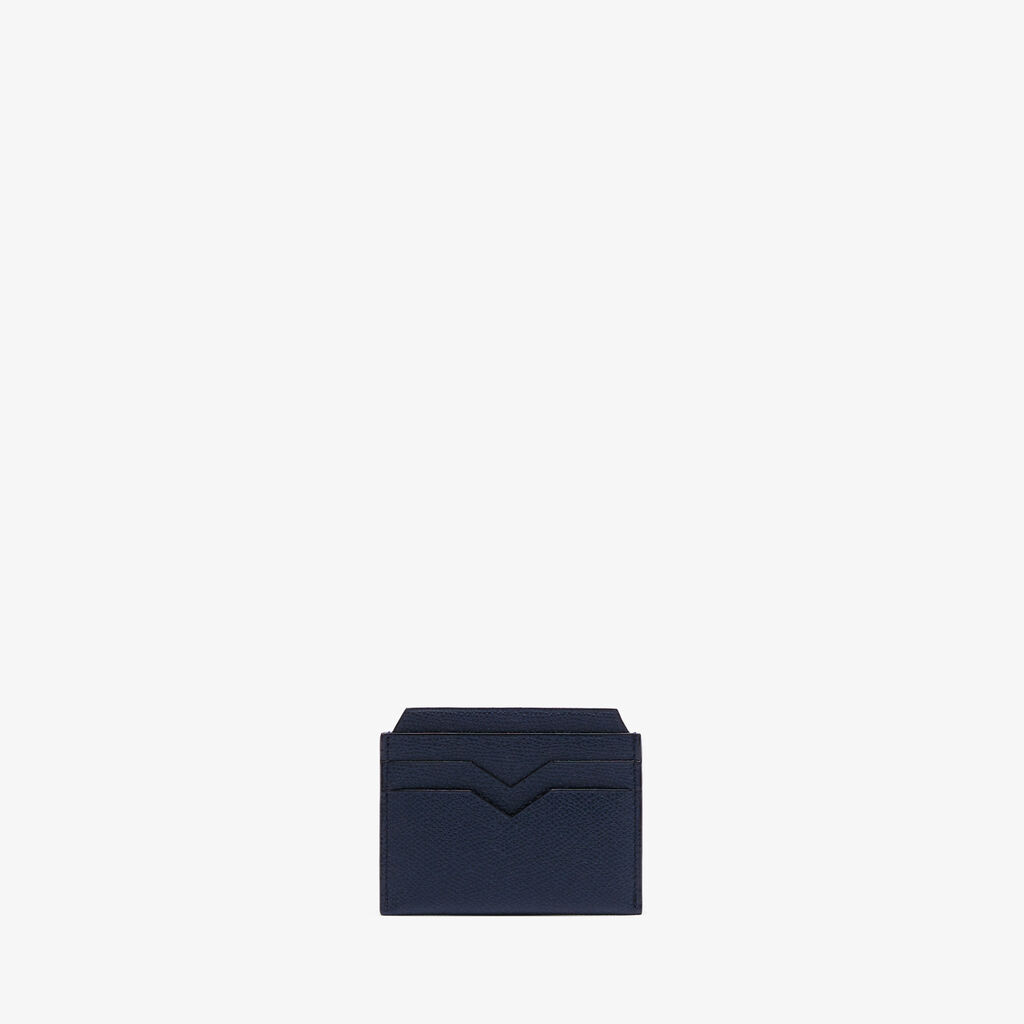 Valextra Porta carte di credito elegante in Pelle Blu | Valextra