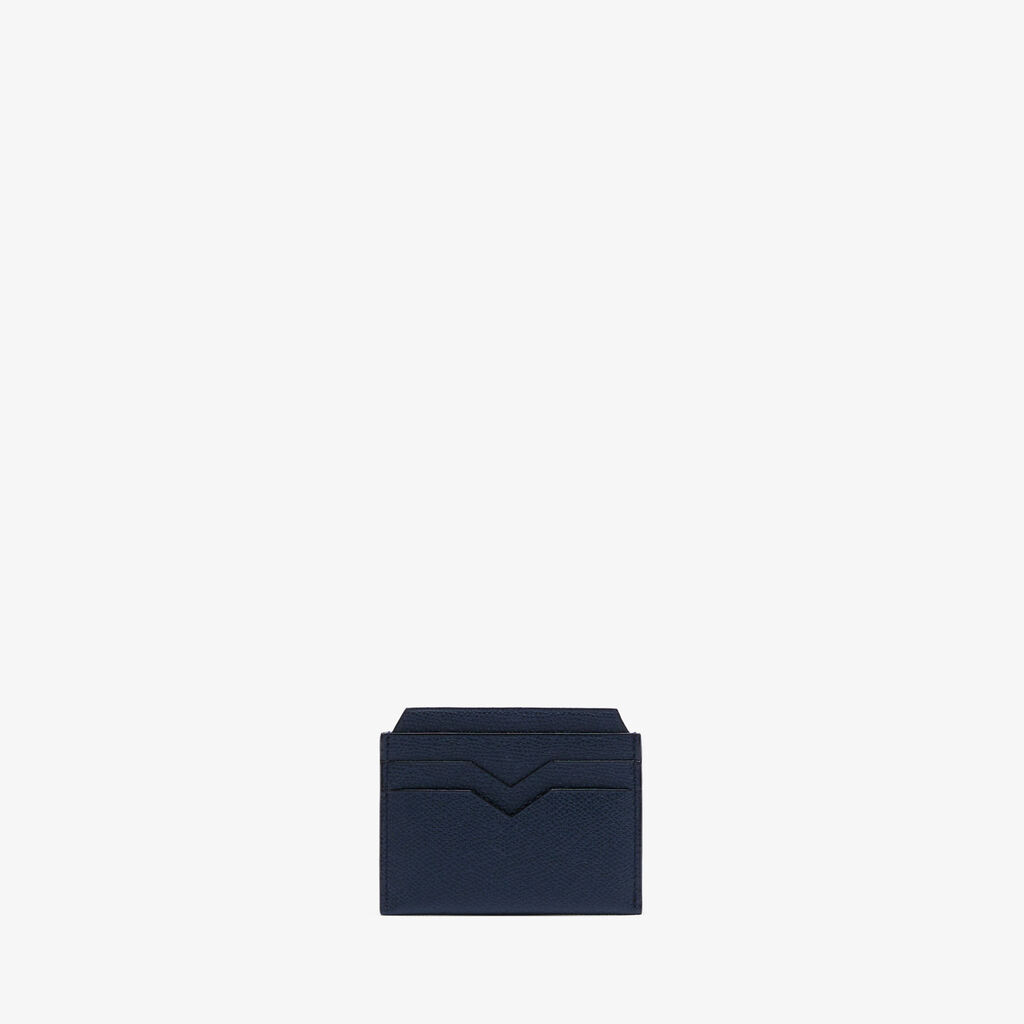 Valextra Porta carte di credito elegante in Pelle Blu | Valextra Offerta esclusiva