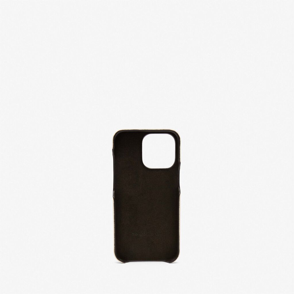 Valextra Cover rigida per Iphone 13 Pro in Pelle Bianca | Valextra Cyber Monday