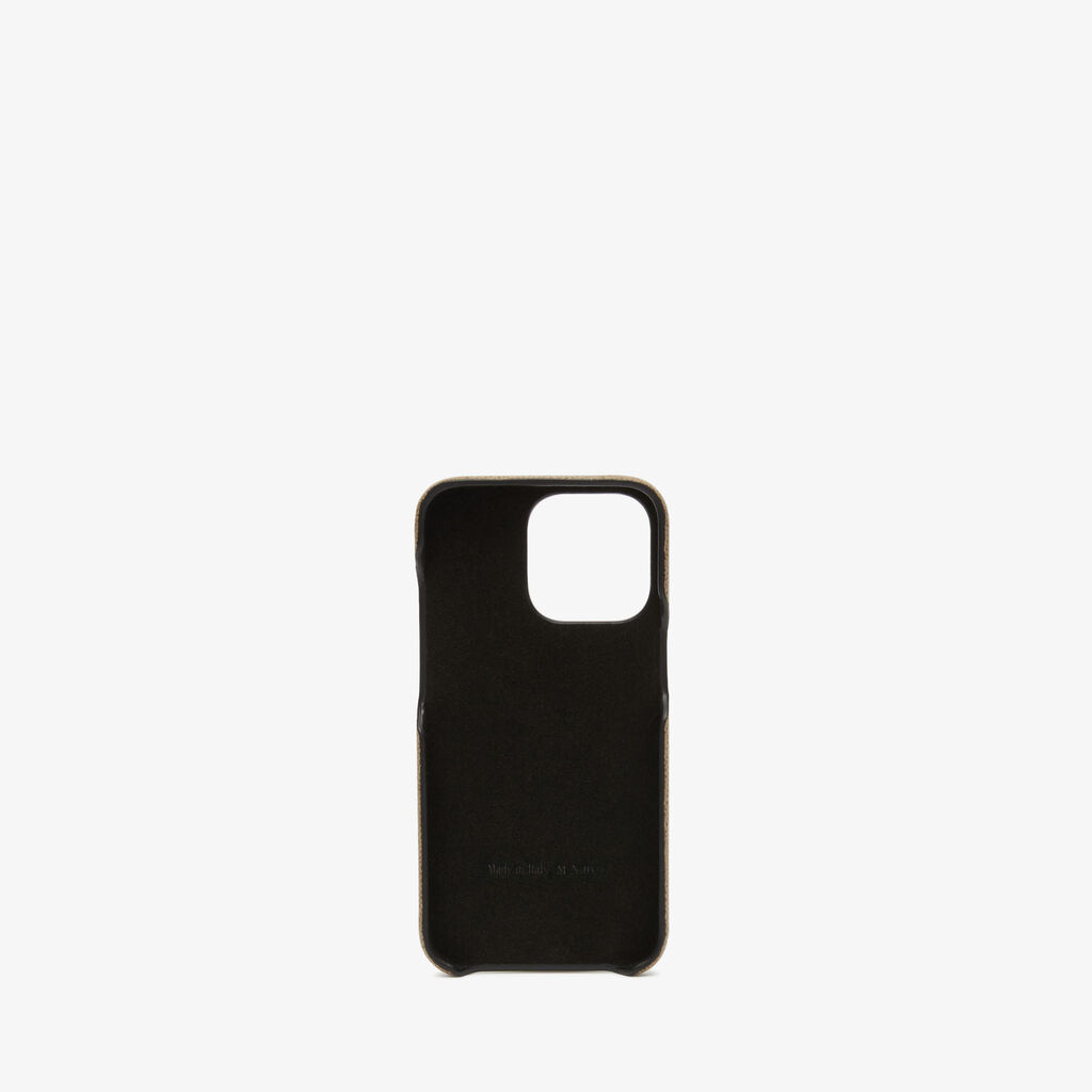 Valextra Cover Iphone 13 Pro in Pelle Marrone Tortora | Valextra Offerta natalizia