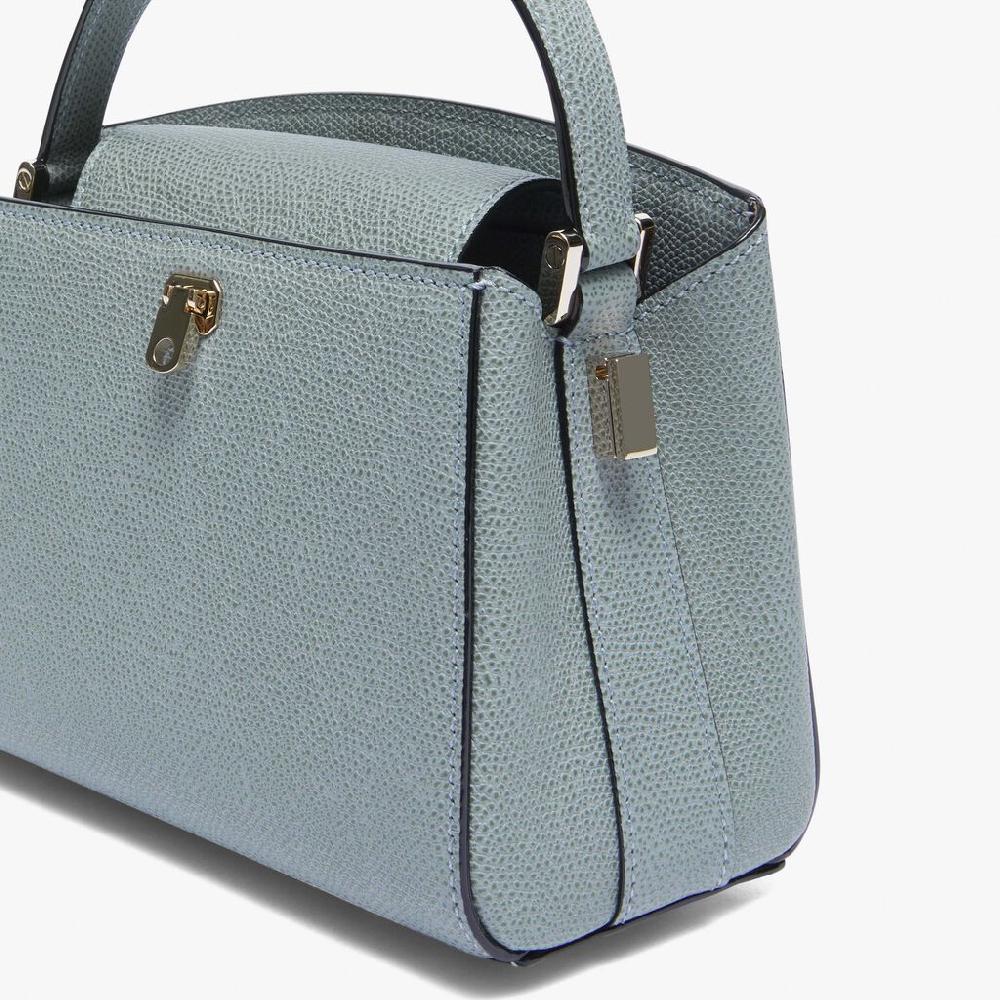 Valextra Borsa a mano Micro in Pelle Blu | Valextra Brera Vendita calda