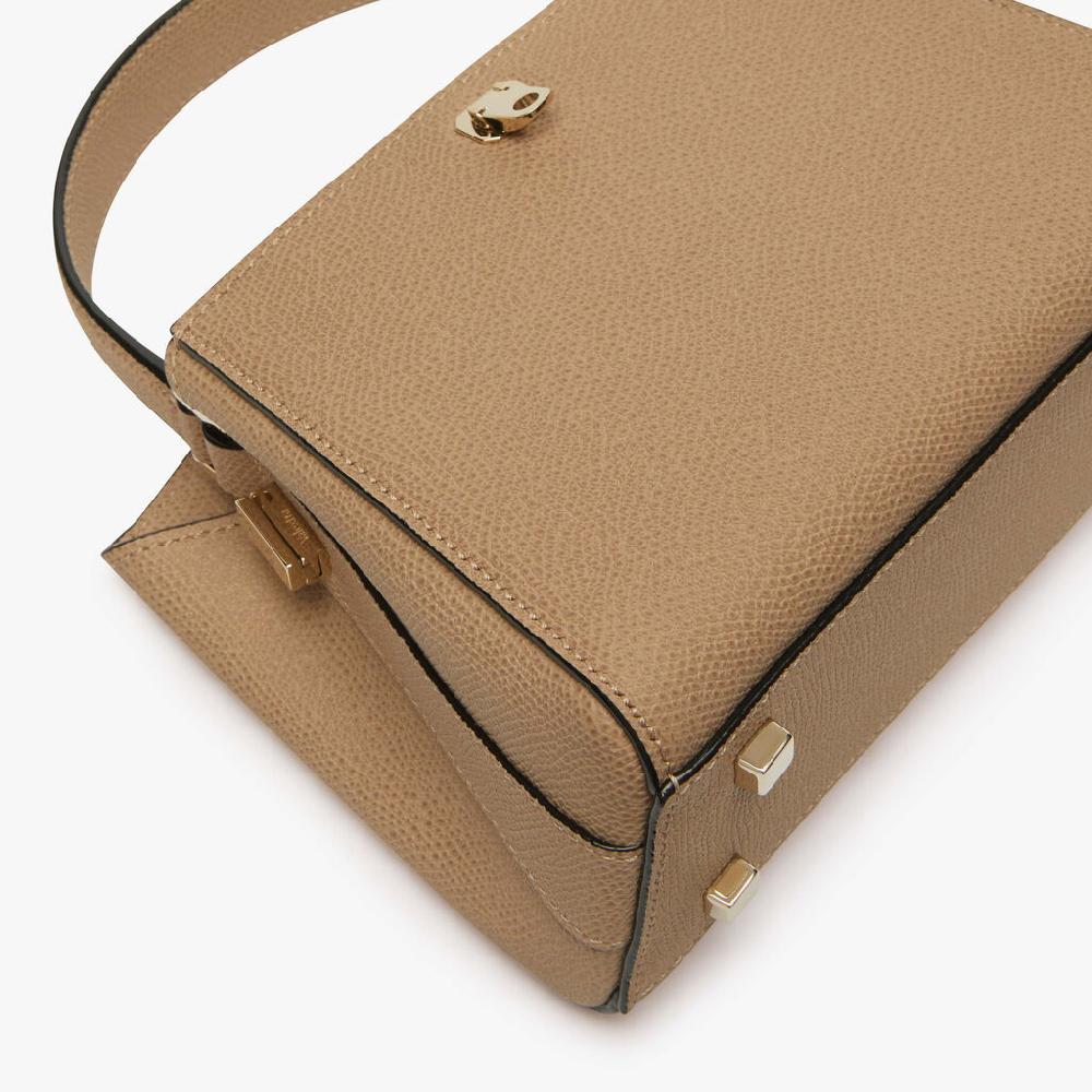 Valextra Borsetta a tracolla da Donna in Pelle Beige | Valextra Brera Offerta migliore