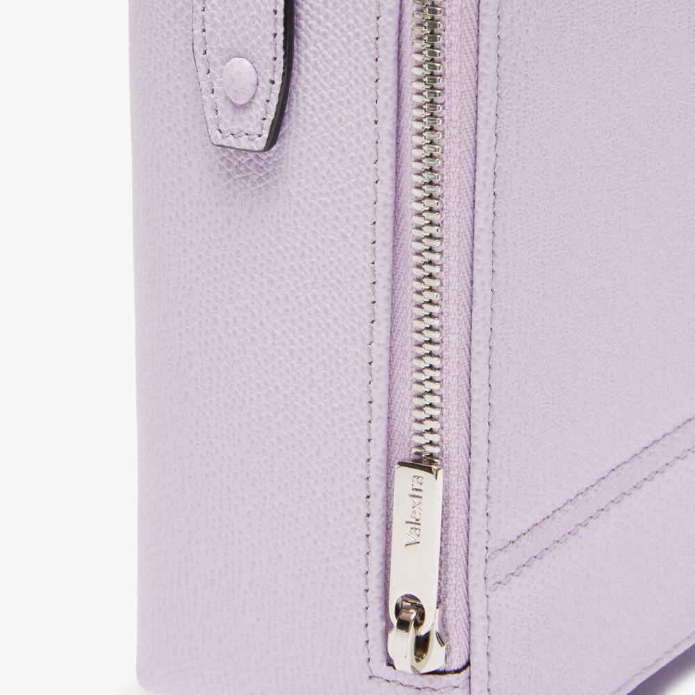 Valextra Borsa tracolla Donna di Lusso in Pelle Lilla | Valextra Tric Trac Offerta temporanea