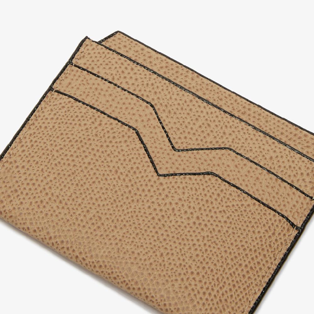 Valextra Porta Carte 4CC | Pelle di vitello Millepunte | Beige Cashmere | Valextra Lightning offer