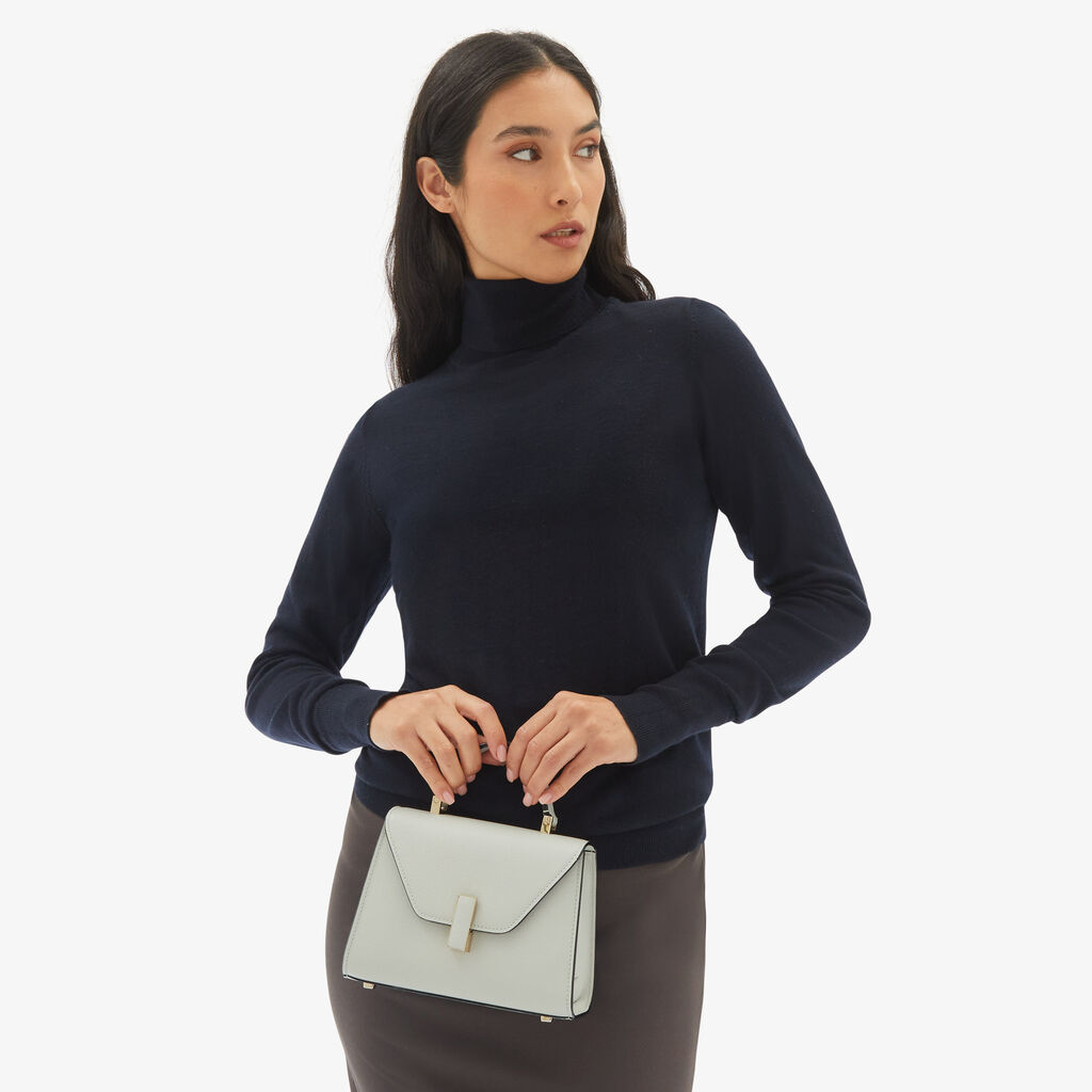 Valextra Borsa a tracolla Donna in Pelle rigida Bianca | Valextra Iside Offerte speciali