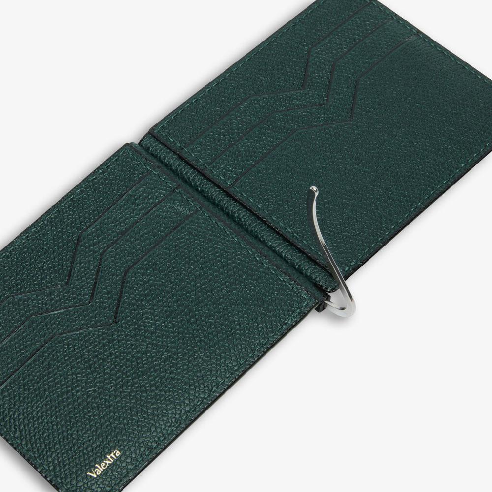 Valextra Portafoglio con fermasoldi in Pelle Verde | Valextra Fino al 50% di sconto
