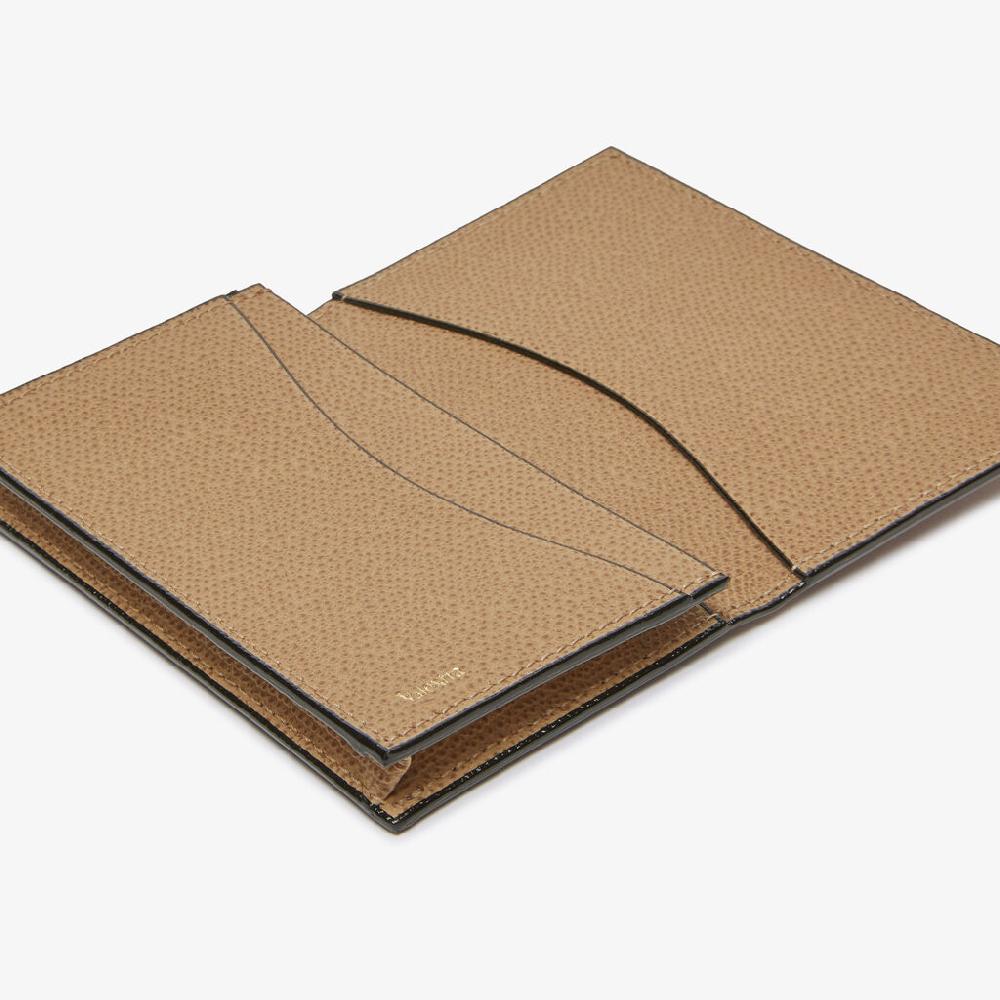 Valextra Porta carte di credito da Donna di Lusso in Pelle Beige | Valextra Fino al 65% di sconto