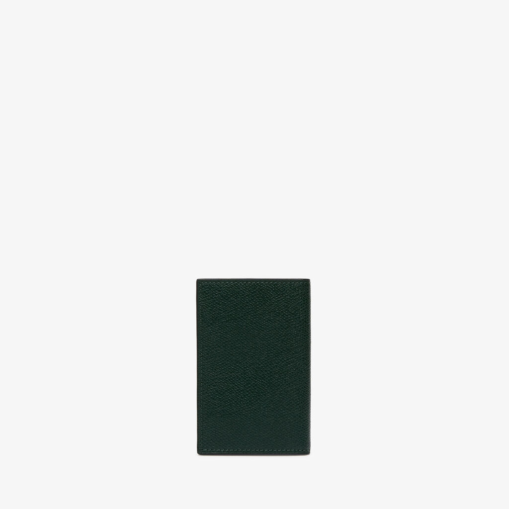 Valextra Porta carte di credito da Uomo di Lusso in Pelle Verde | Valextra Offerta speciale della fabbrica