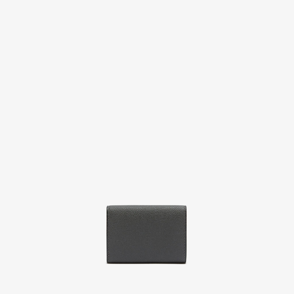 Valextra Portafoglio bifold da Donna in Pelle Grigia | Valextra Super sconto
