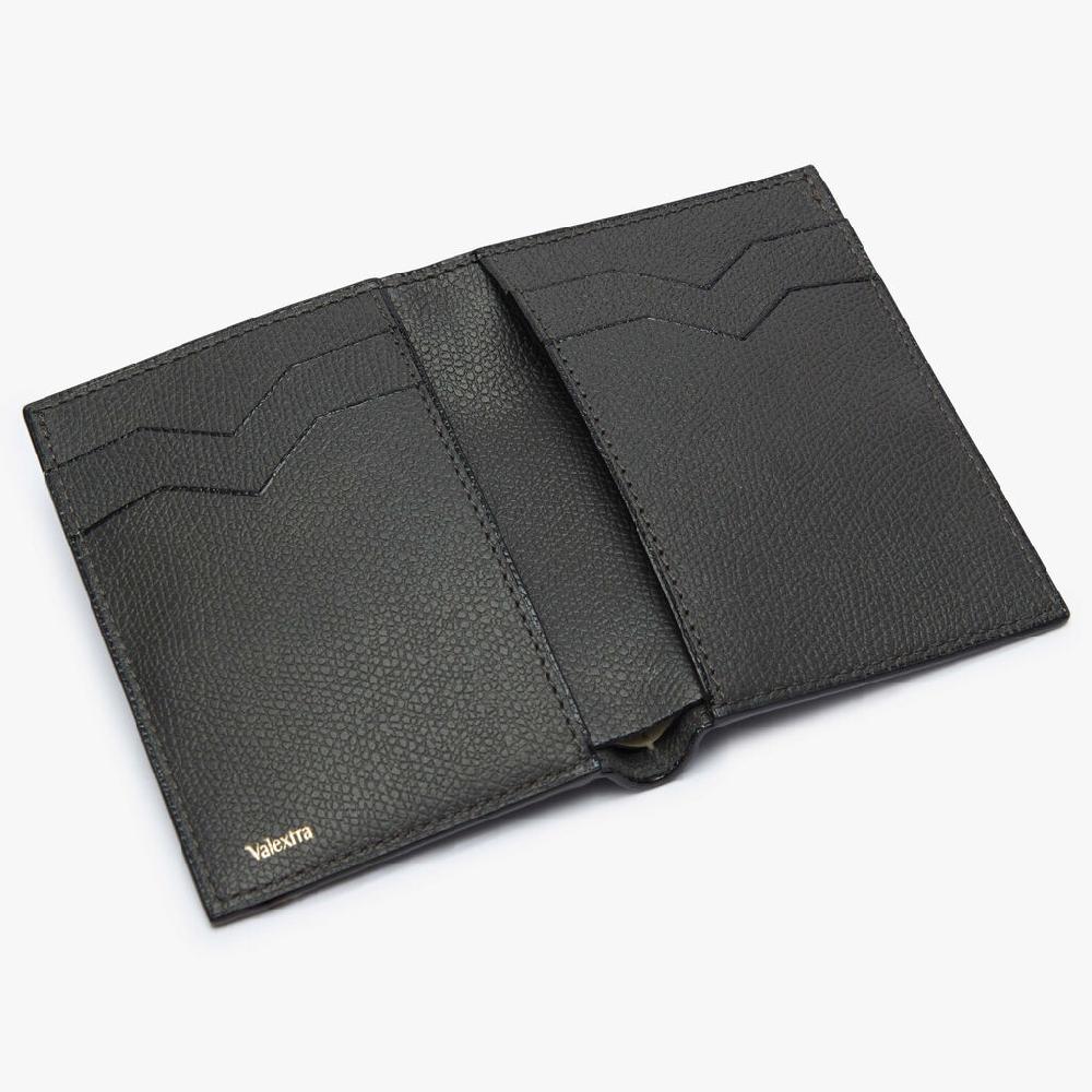 Valextra Portafoglio bifold da Donna in Pelle Grigia di Lusso | Valextra 50% di sconto con spedizione gratuita