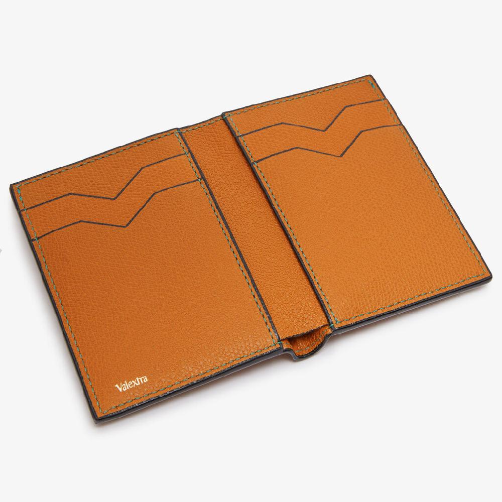 Valextra Portafoglio bifold di Lusso in Pelle Marrone | Valextra Trasporto libero internazionale