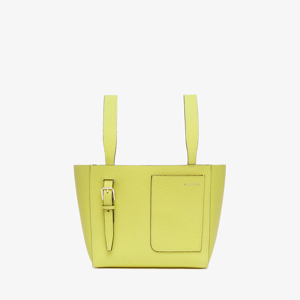 Valextra Borsa a secchiello da Donna in Pelle Gialla | Valextra Soft