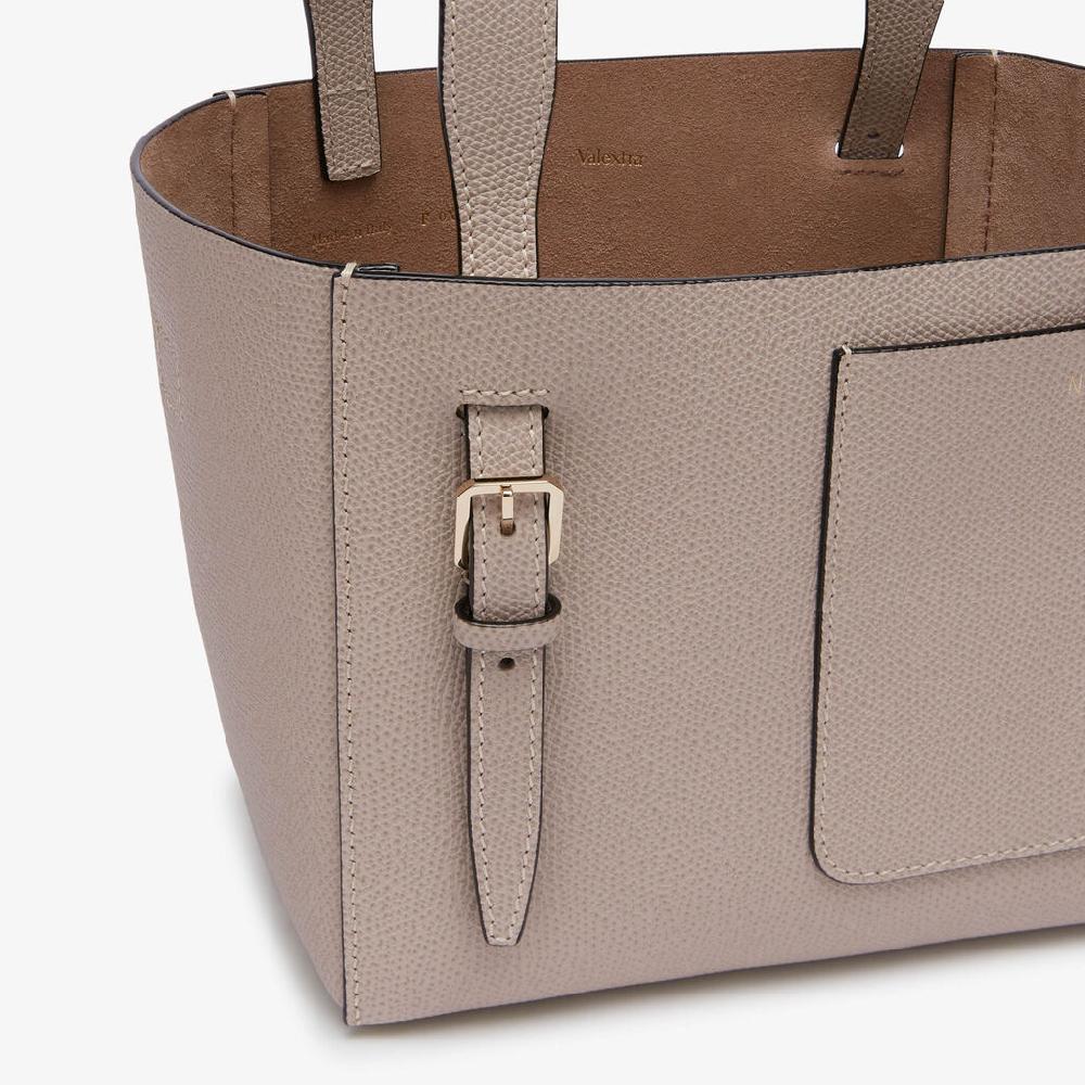 Valextra Borsa a secchiello da Donna in Pelle Rosa Nude | Valextra Soft In vendita