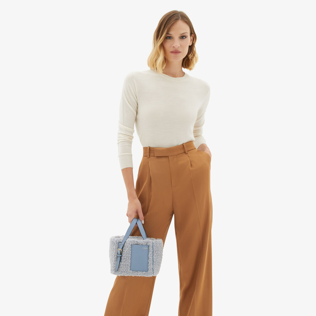 Valextra Borsa a secchiello da Donna Azzurra di Lusso | Valextra Soft 50% di sconto per tempo limitato