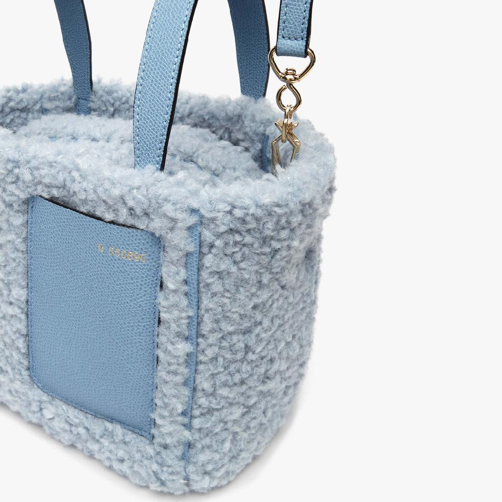 Valextra Borsa a secchiello da Donna Azzurra di Lusso | Valextra Soft 50% di sconto per tempo limitato
