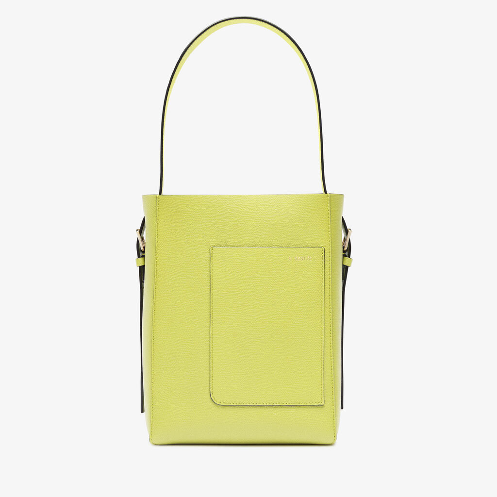 Valextra Borsa a secchiello da Donna Mini Gialla di Lusso | Valextra Soft 2025