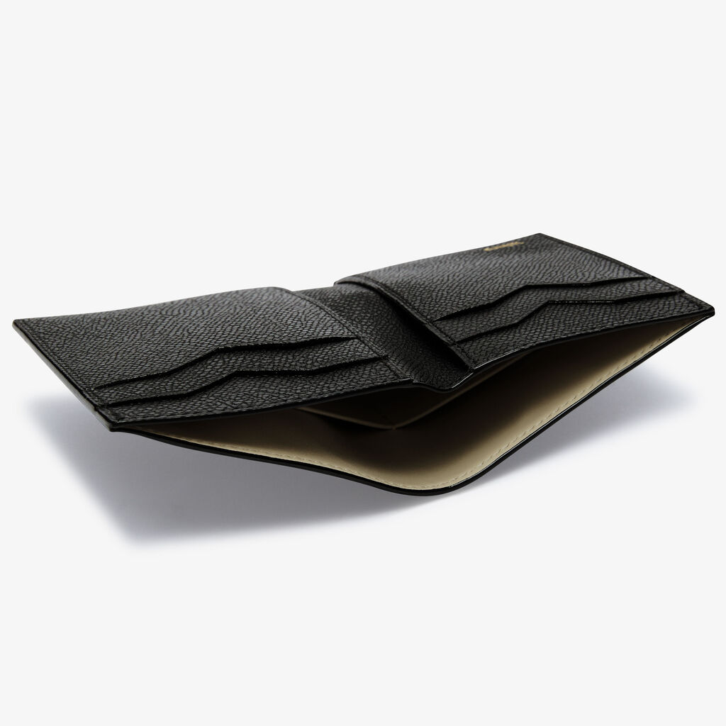 Valextra Portafoglio bifold da Donna in Pelle Nera di Lusso | Valextra Italy
