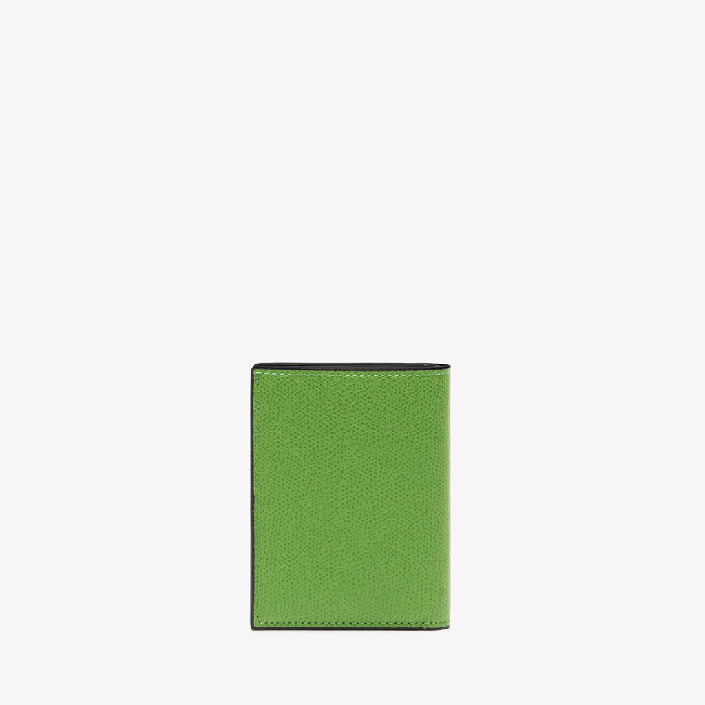 Valextra Portafoglio bifold di Lusso in Pelle Verde | Valextra Italia