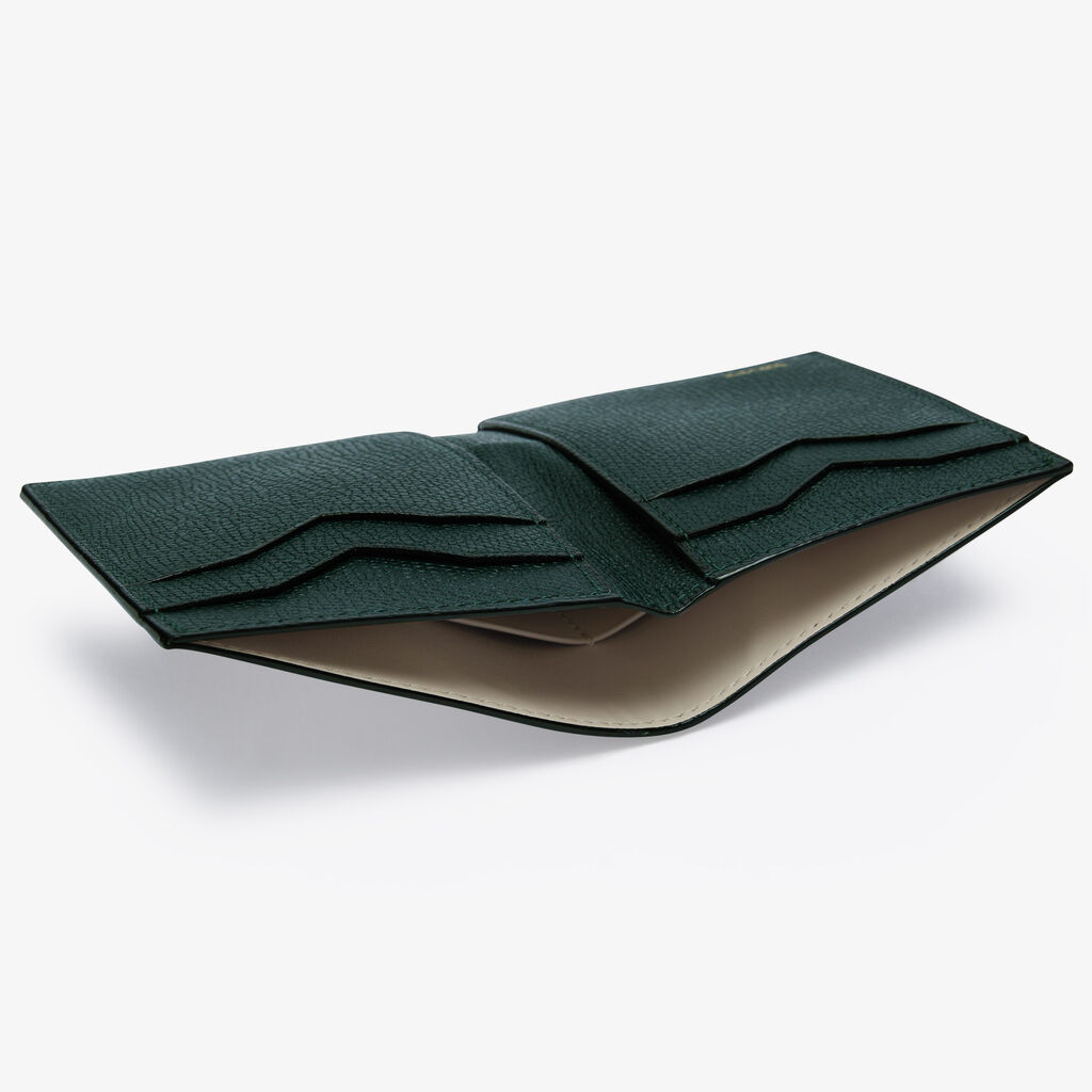 Valextra Portafoglio bifold da Donna in Pelle Verde di Lusso | Valextra In Linea