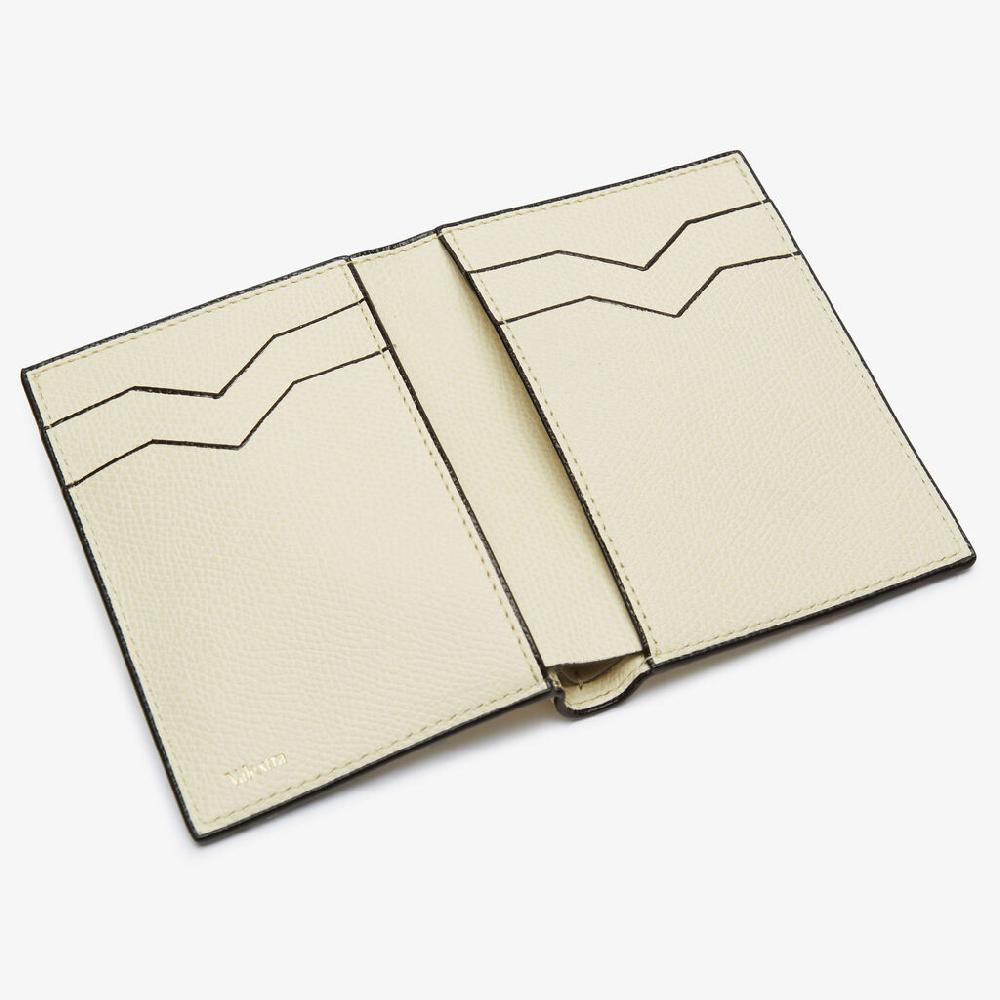 Valextra Portafoglio bifold da Donna in Pelle Bianca di Lusso | Valextra Nuovo