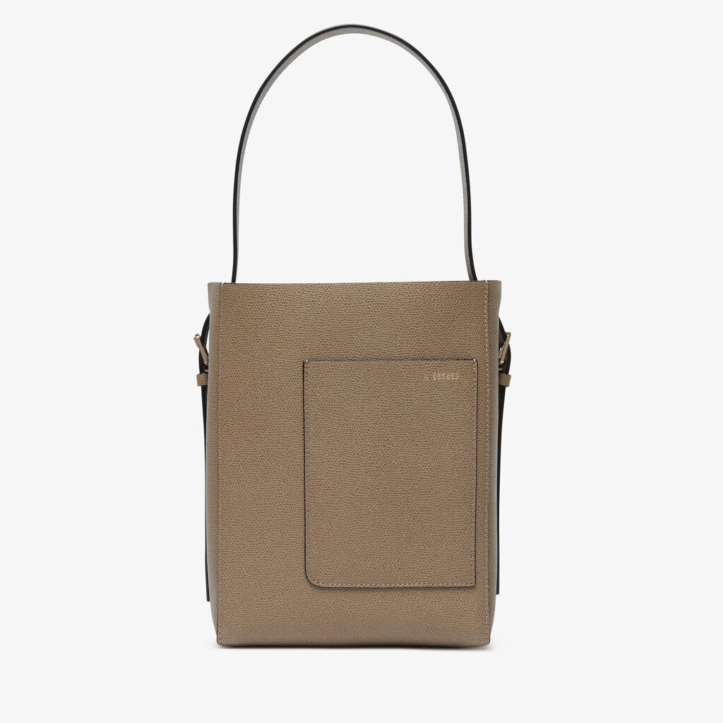 Valextra Borsetta a secchiello da Donna in Pelle Marrone | Valextra Soft Vendita