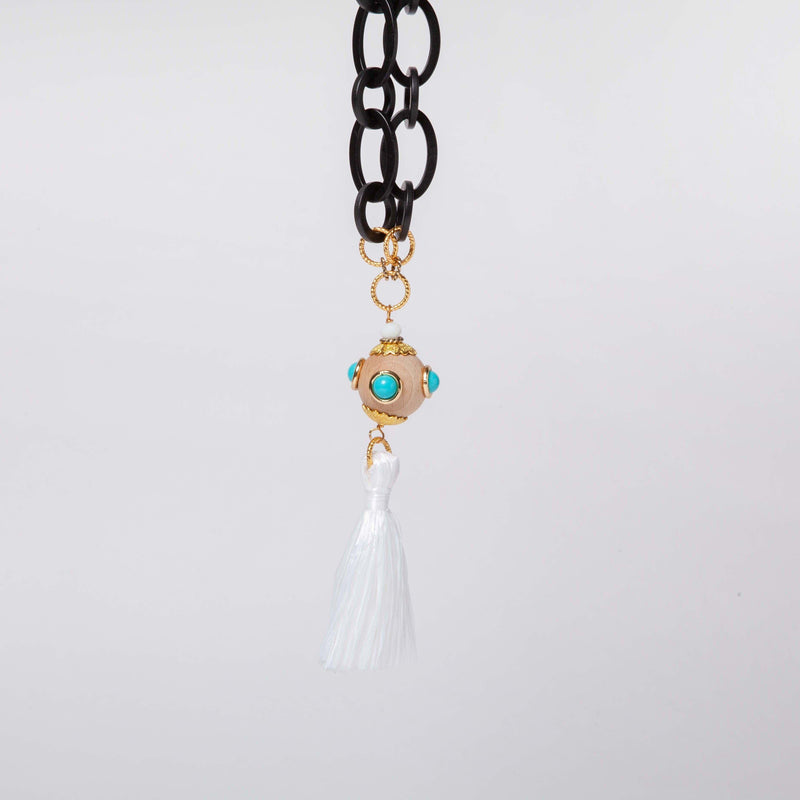 ALMALA COLLANA NAPPA BLACK & WHITE | BIANCO Spedizione Gratuita