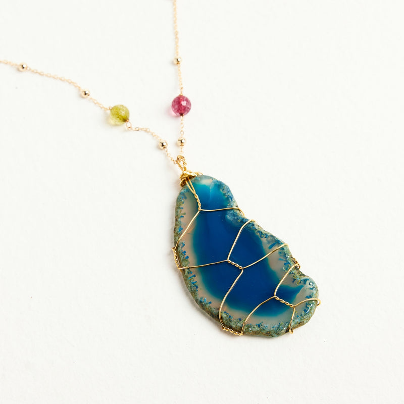 ALMALA COLLANA AGATA | BLU Convenienza