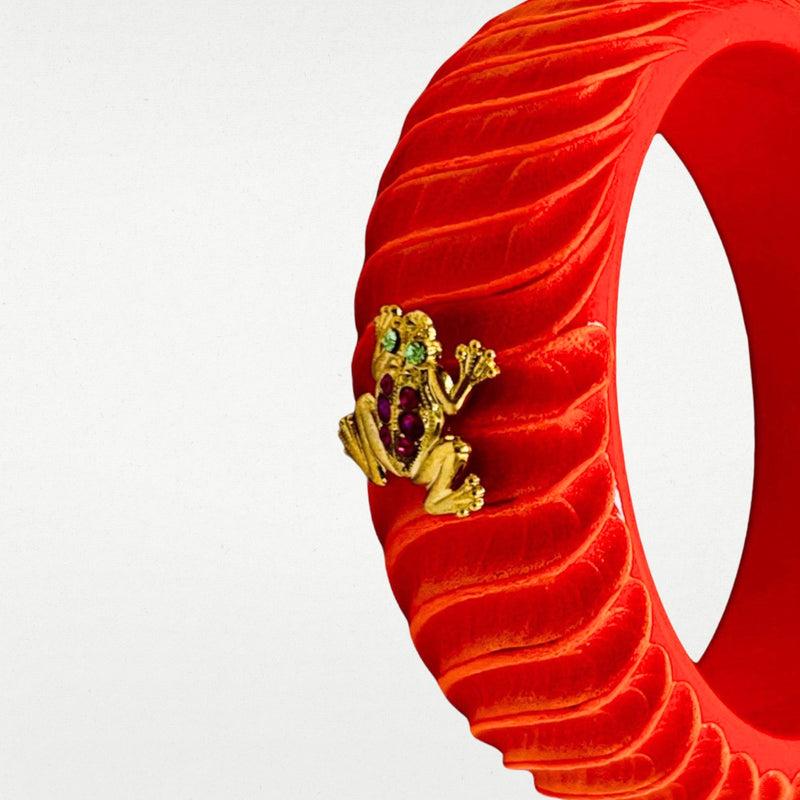 ALMALA BRACCIALE ACETATE FROG | ARANCIONE Offerta
