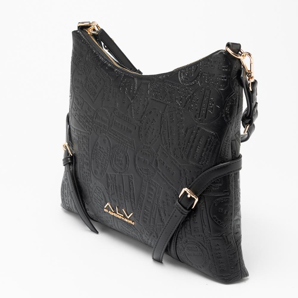 Alv by alviero martini Hobo Medium bag debossed passport ALV by Alviero Martini – ALVB9202 Moda
