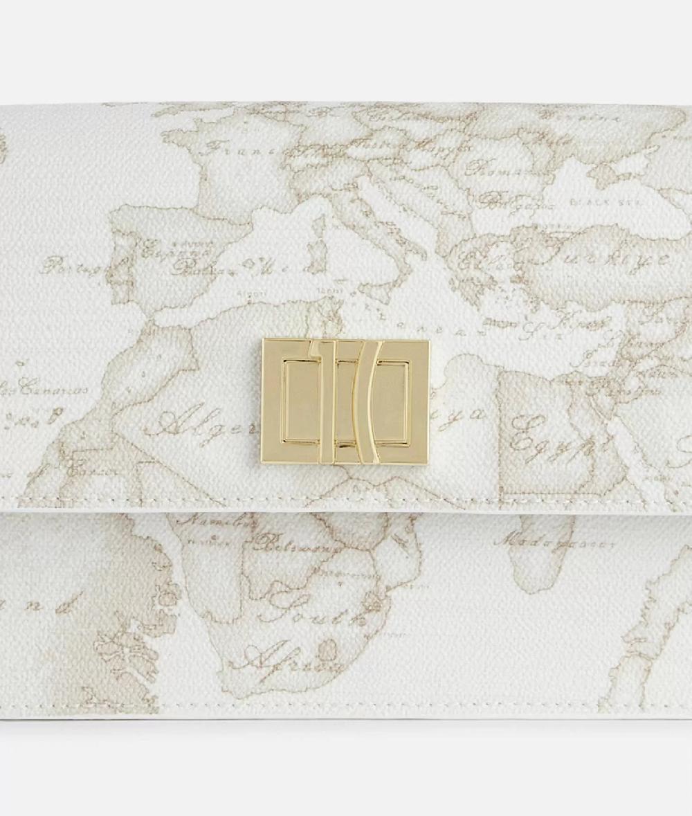 Alviero martini 1a classe Geo White tracollina con patta e logo 1C Saldi