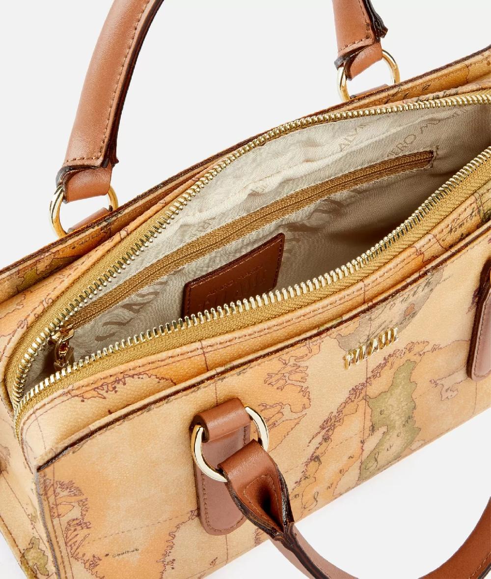 Alviero martini 1a classe Geo Classic borsa a mano con tracolla a nastro Vendita Calda