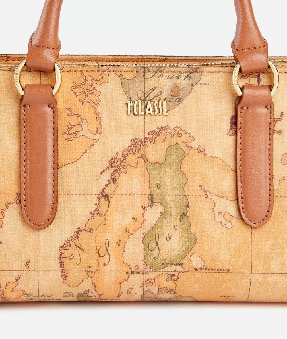 Alviero martini 1a classe Geo Classic borsa a mano con tracolla a nastro Vendita Calda