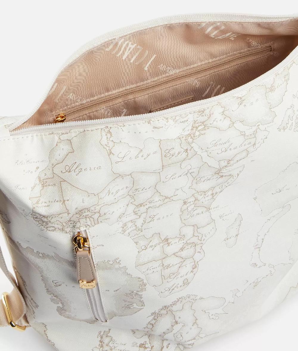 Alviero martini 1a classe Geo Soft White borsa hobo doppia portabilità Consegna Veloce