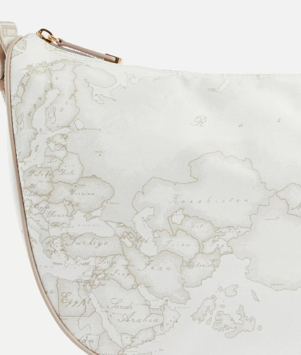 Alviero martini 1a classe Geo Soft White tracolla a mezzaluna grande Affare Del Giorno