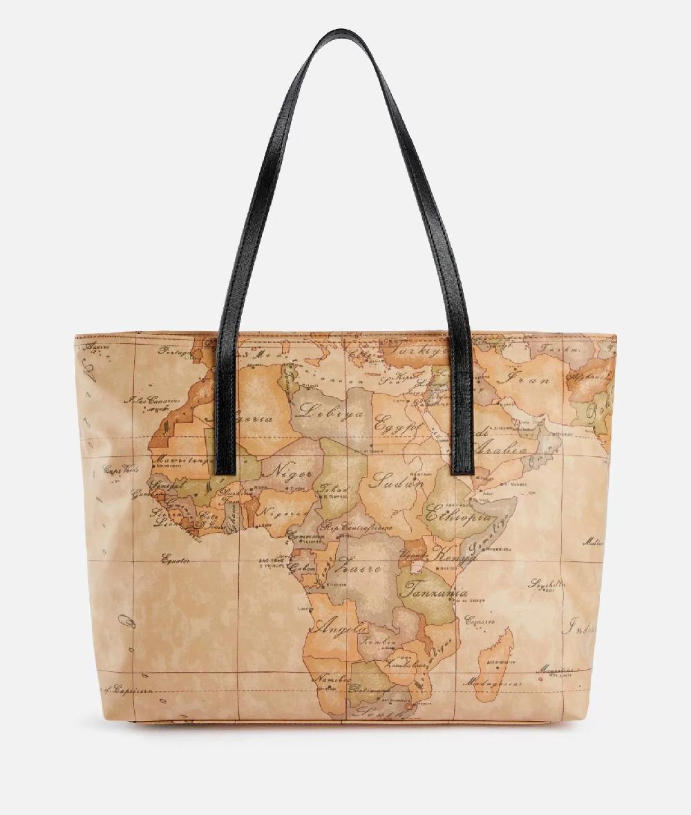 Alviero martini 1a classe Borsa shopping Donnavventura in tessuto soft Geo Classic Consegna Veloce