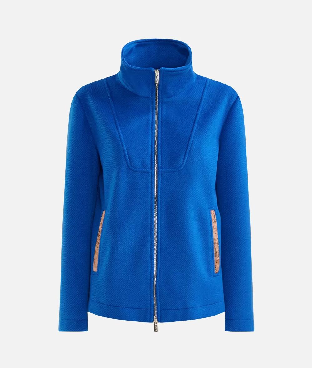 Alviero martini 1a classe Giubbino corto in panno diagonale con zip Denim Italia