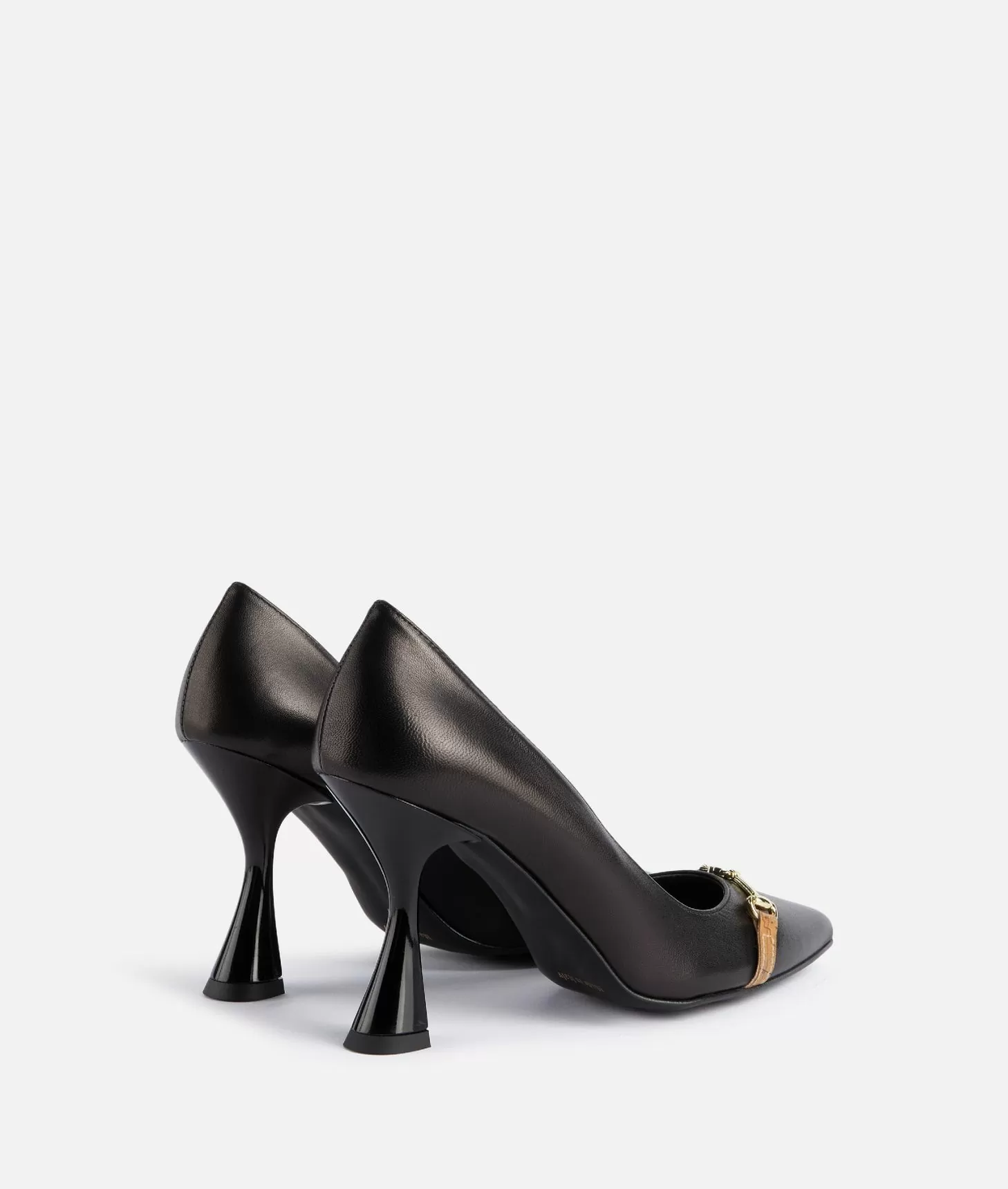 Alviero martini 1a classe Décolleté in nappa liscia con morsetto 1C Nere Vendita