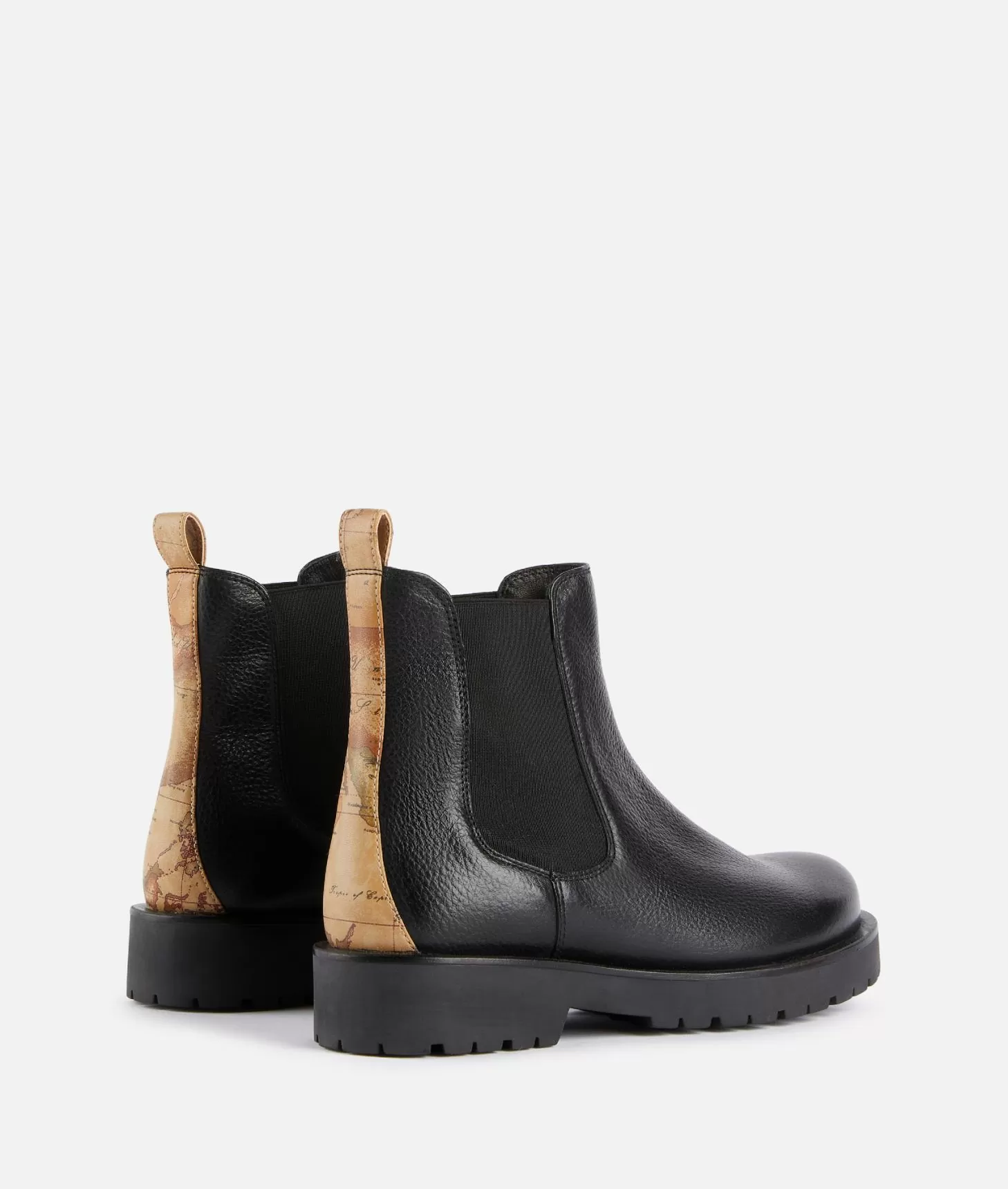Alviero martini 1a classe Stivaletti beatles in pelle granata Neri Shopping Online