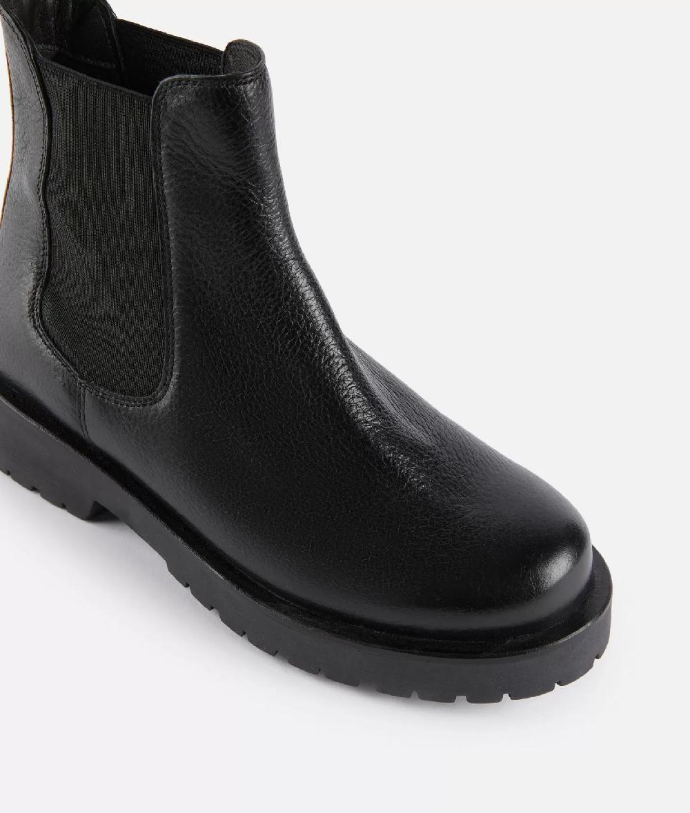 Alviero martini 1a classe Stivaletti beatles in pelle granata Neri Shopping Online