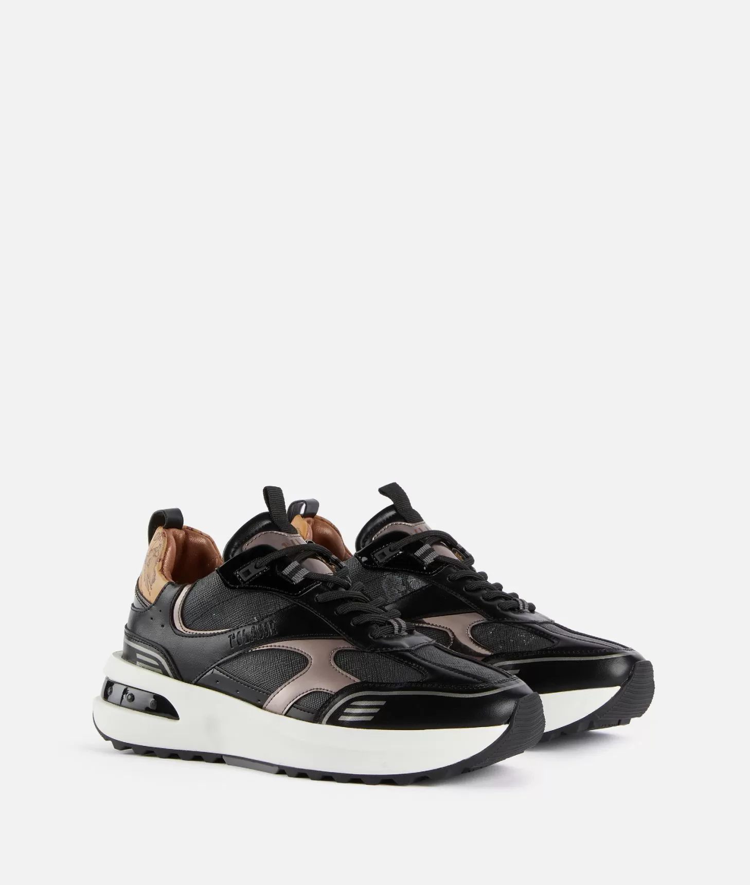 Alviero martini 1a classe Geo Road Delhi sneakers in tessuto Geo Night Nere Sconto