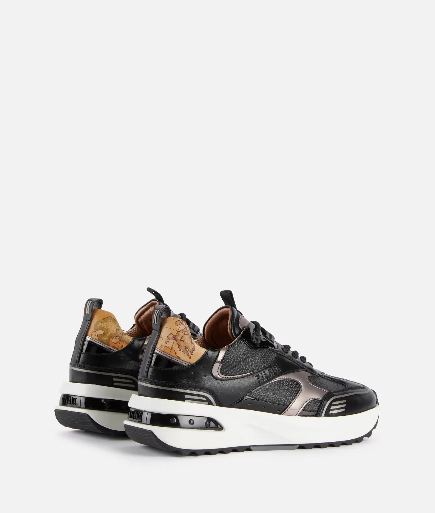 Alviero martini 1a classe Geo Road Delhi sneakers in tessuto Geo Night Nere Sconto