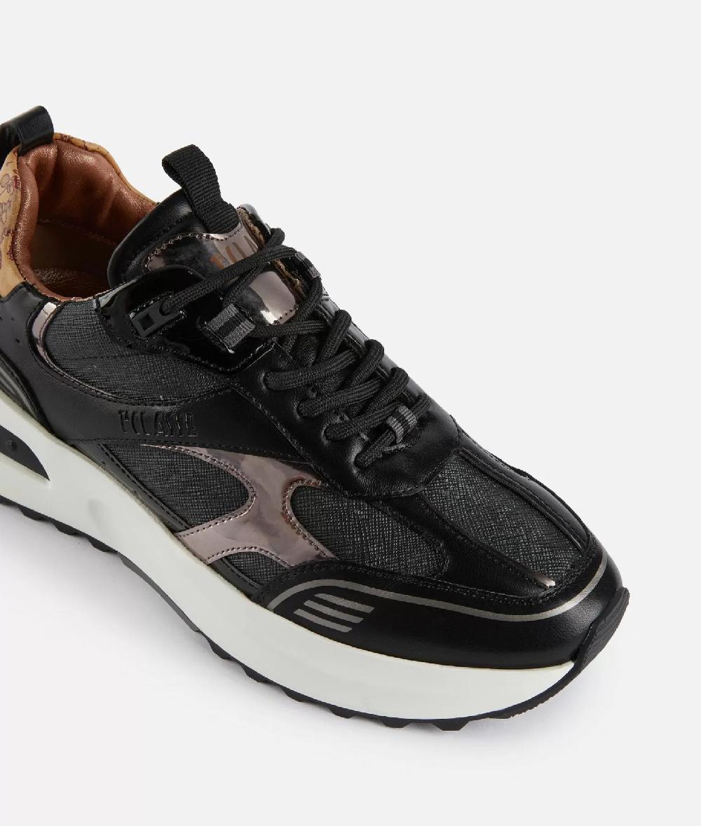 Alviero martini 1a classe Geo Road Delhi sneakers in tessuto Geo Night Nere Sconto