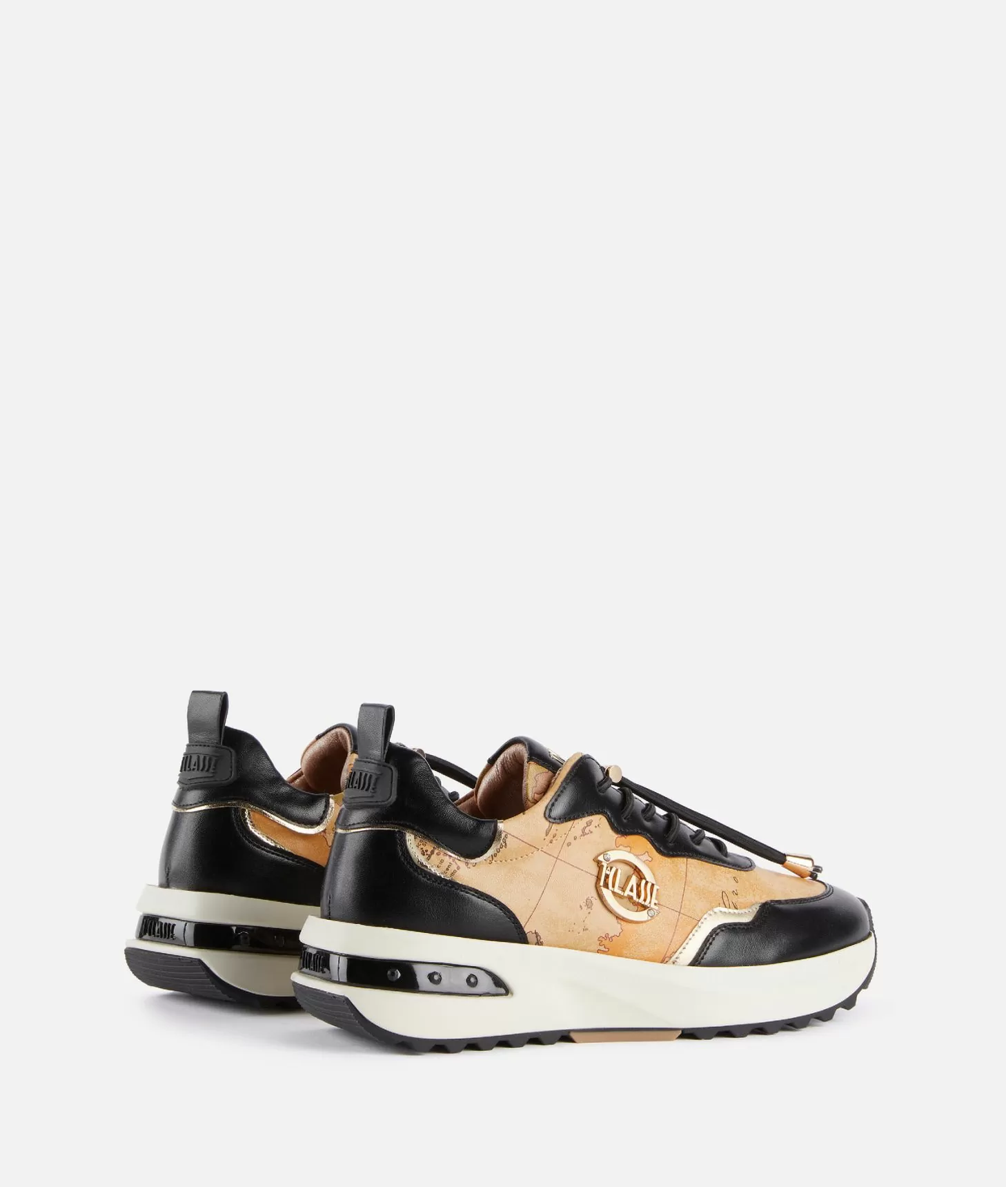 Alviero martini 1a classe Geo Road Marrakech sneakers in eco nappa Nere Outlet