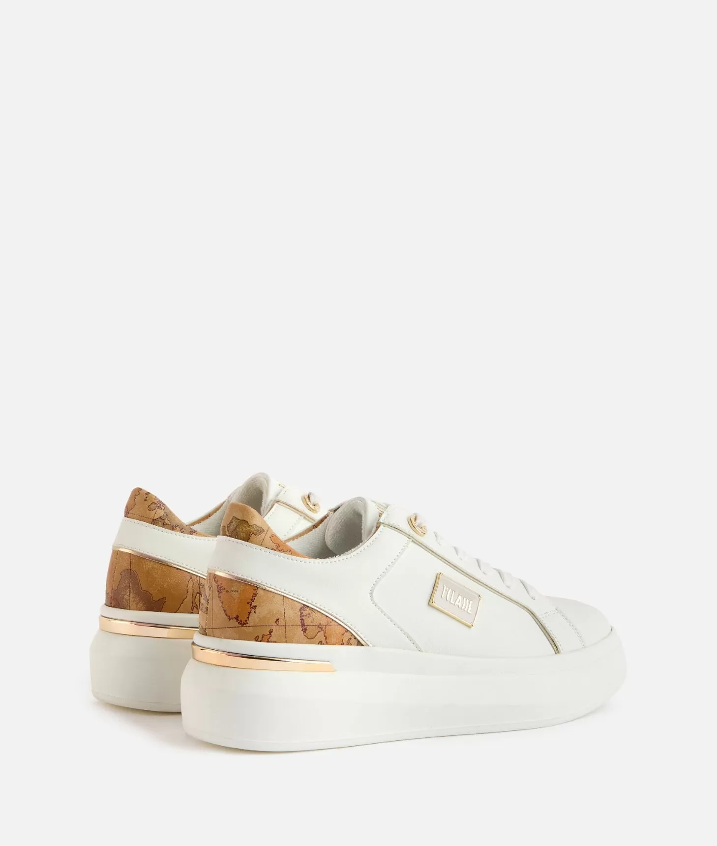 Alviero martini 1a classe Sneakers in eco nappa con targhetta smaltata 1ᴬ Classe Bianche Hotsell